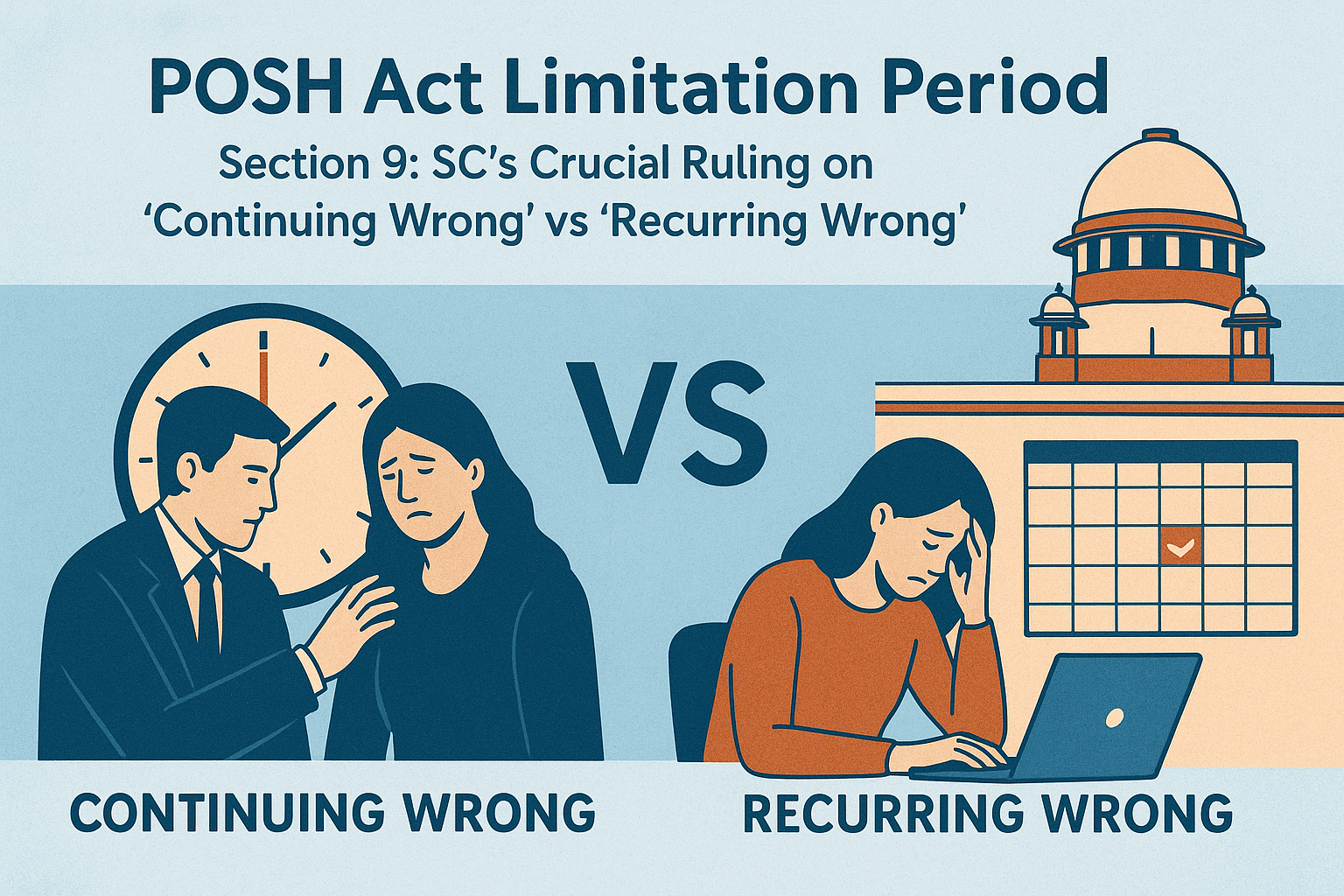 POSH Act Limitation Period Section 9: SC's Crucial Ruling on 'Continuing Wrong' vs 'Recurring Wrong'